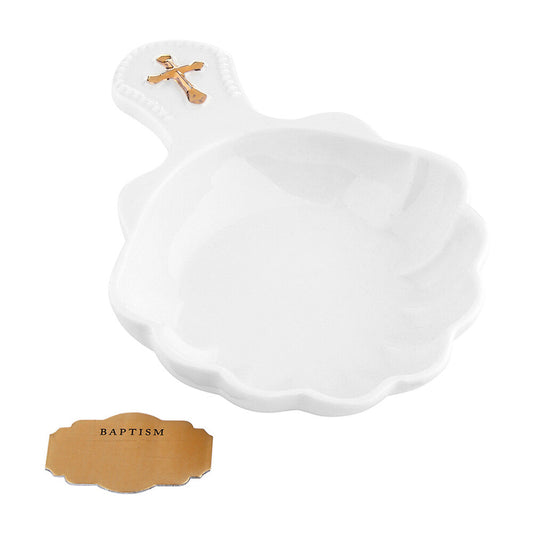Porcelain Baptismal Shell in Gift Box