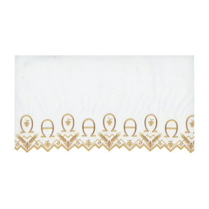 Gold or White Silk Embroidered Altar Cloth - Design BV190GO