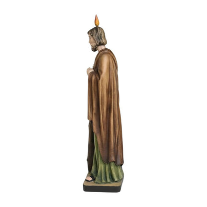 Statue of Saint Jude Thaddeus Carved in Val Gardena Wood