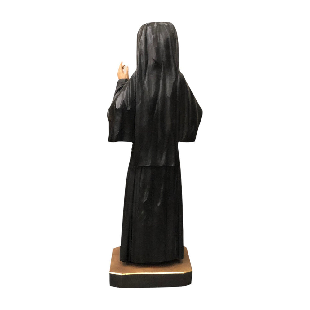 Statue Saint Faustina Kowalska: Faith and Mercy, Val Gardena Wood