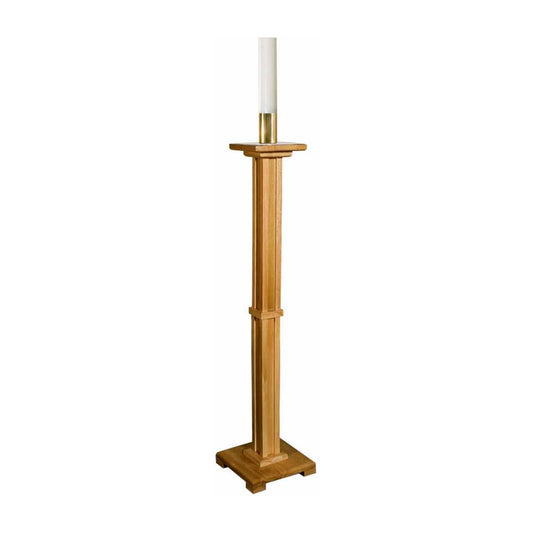 43" Pecan Paschal Candlestick