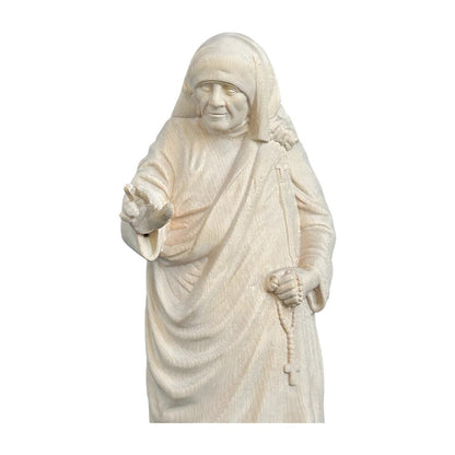 Saint Teresa of Calcutta Statue in Maple and Lime Wood Val Gardena