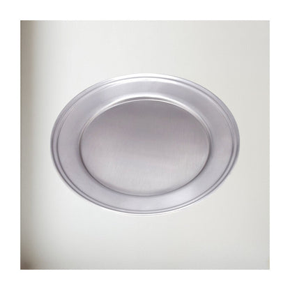 Large Antique Finish Pewter Plate