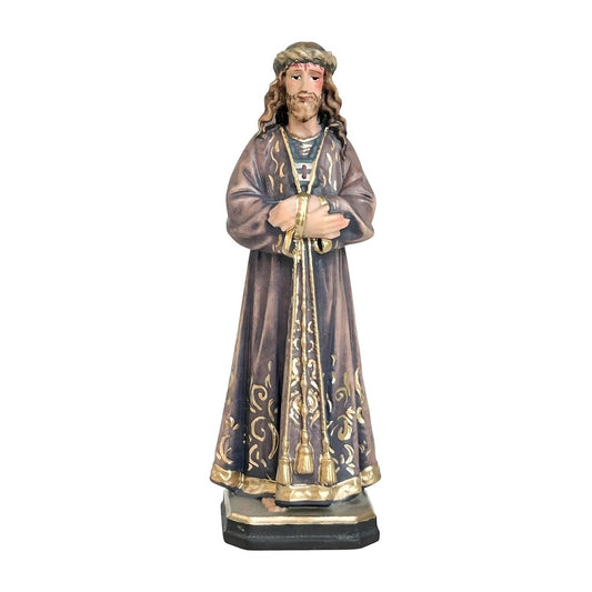 Statue Christ Jesus of Medinaceli Hand Carved in Wood from Val Gardena