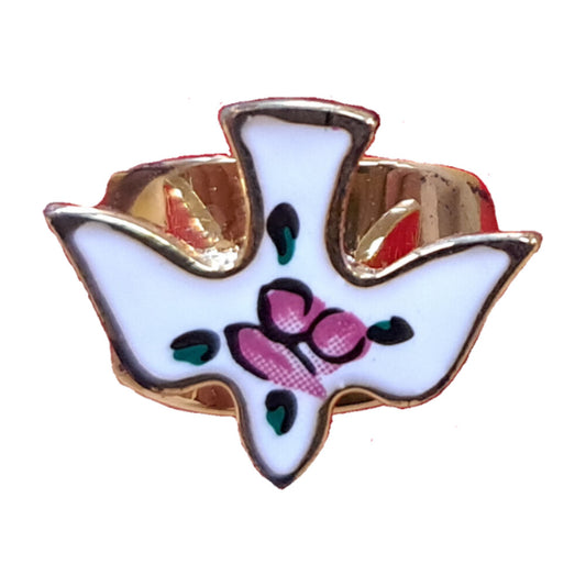 Gold Plated Cloisonné Ring