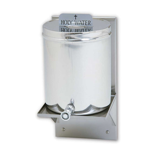 Stainless Steel Holy Water Receptacle
