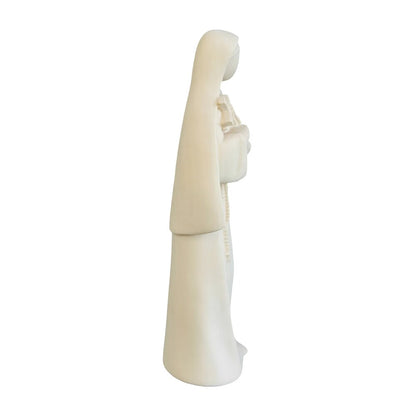 Saint Rita of Cascia Wooden Statue Carved | Modern Design Val Gardena