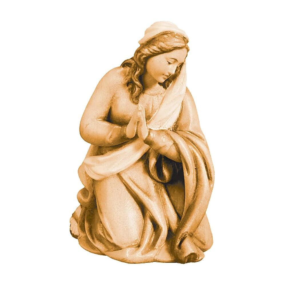 Kneeling Mary in prayer - Maple Wood
