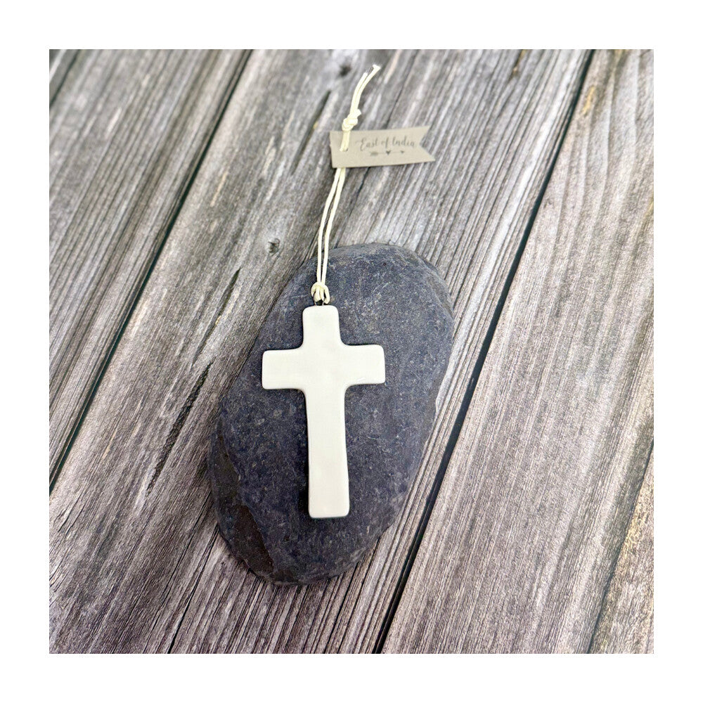 Small Porcelain Hanging Cross