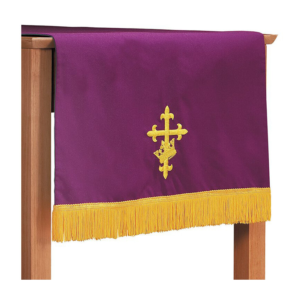 Purple/Green Table Runner with Fringe