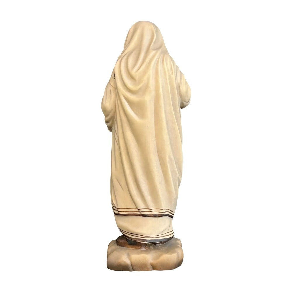 Saint Teresa of Calcutta Statue in Maple and Lime Wood Val Gardena
