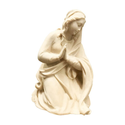 Kneeling Mary in prayer - Maple Wood