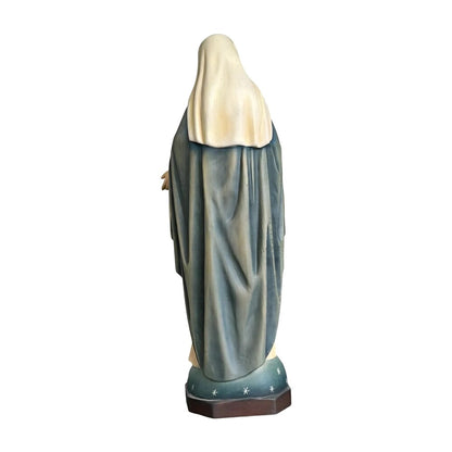 Sculpture of the Immaculate Heart of Mary, Val Gardena Wood Craftsmanship