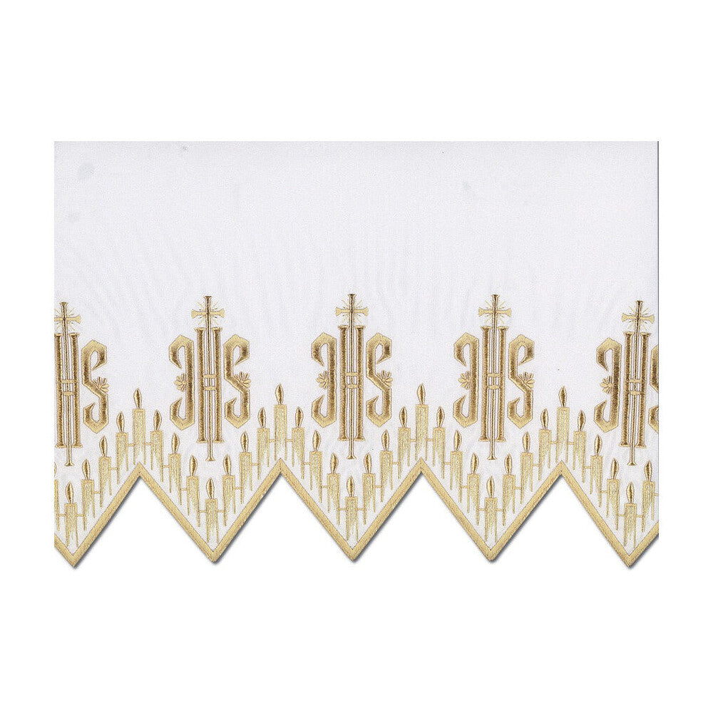 Gold Metallic Embroidered Altar Cloth - Design BV1408MG