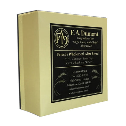 5 3/4" Priest's Altar Bread — Single Cross Sealed Edge, Box of 25
