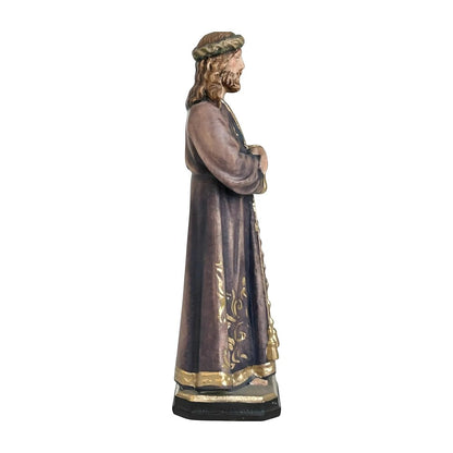 Statue Christ Jesus of Medinaceli Hand Carved in Wood from Val Gardena