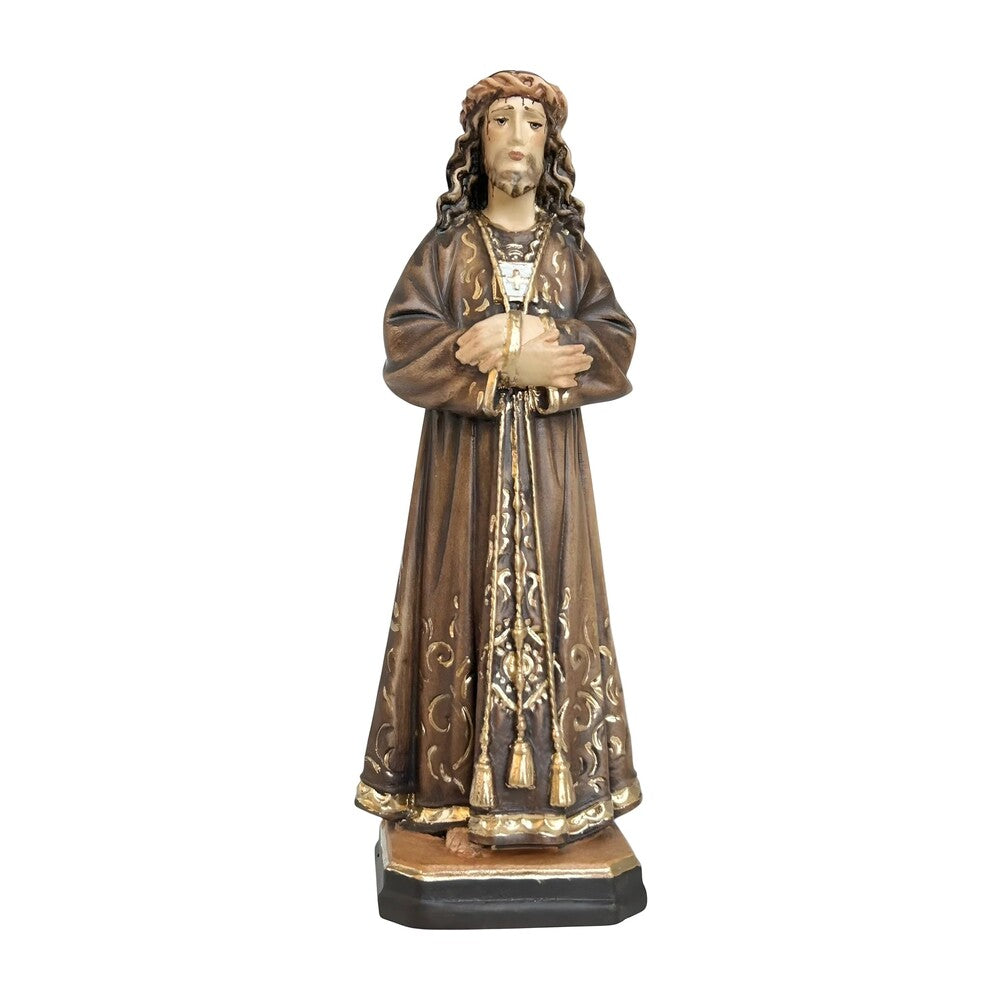 Statue Christ Jesus of Medinaceli Hand Carved in Wood from Val Gardena