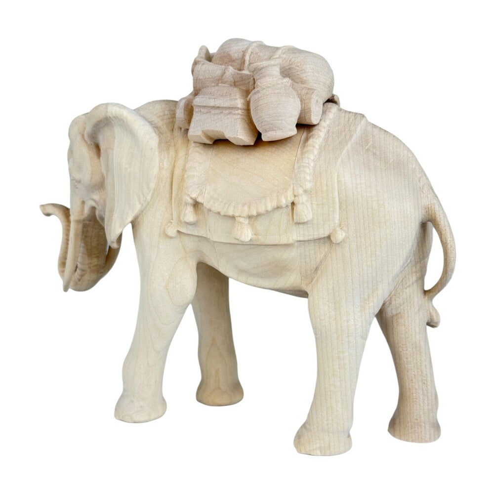 Elephant with Saddle - Maple Wood