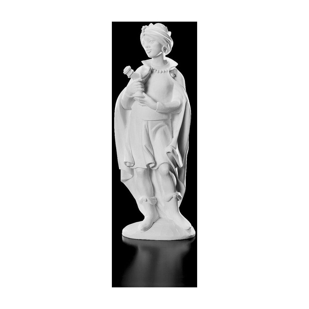 12 Piece White Resin Nativity