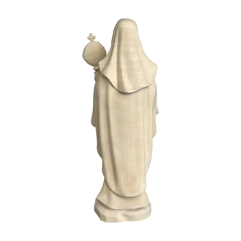 Statue of Saint Clare of Assisi with Monstrance in Wood Carved in Val Gardena