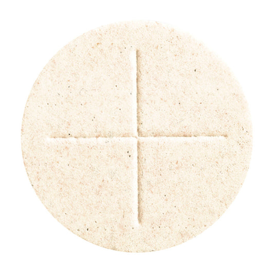 2 3/4" Priest's Altar Bread — Single Cross Sealed Edge, Box of 50