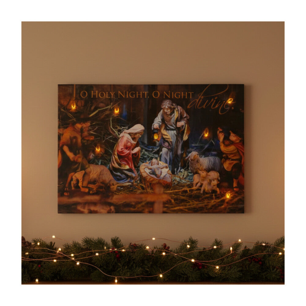 O Holy Night’ LED Lighted Wall Print