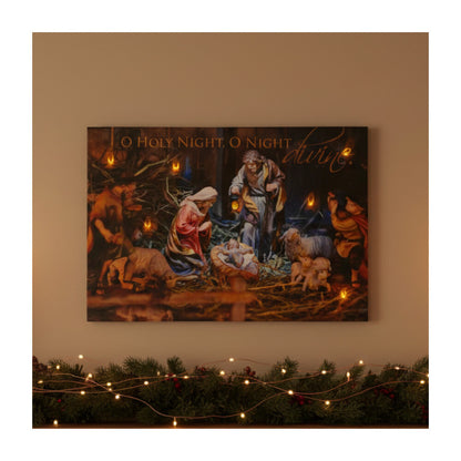 O Holy Night’ LED Lighted Wall Print