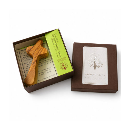 Pocket Holding Cross in Brown Box