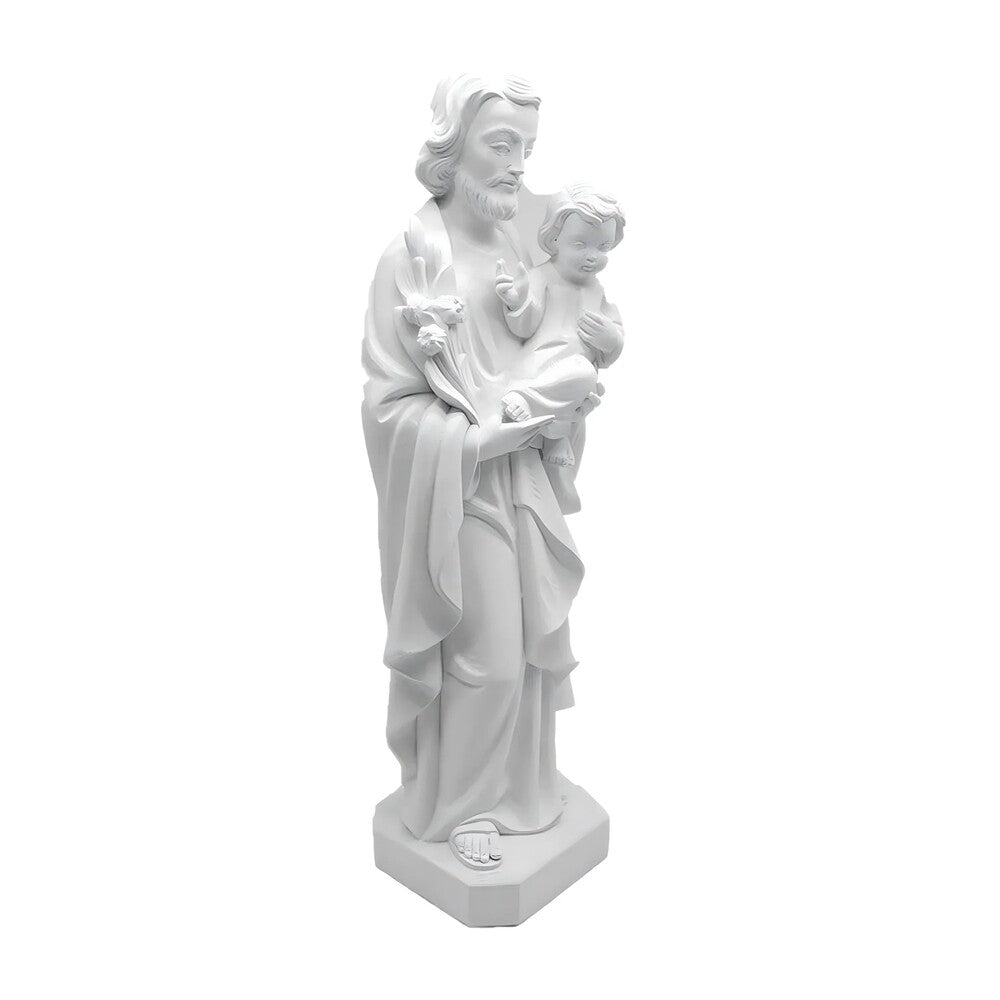 Saint Joseph with Child and Lily, Fiberglass Statue
