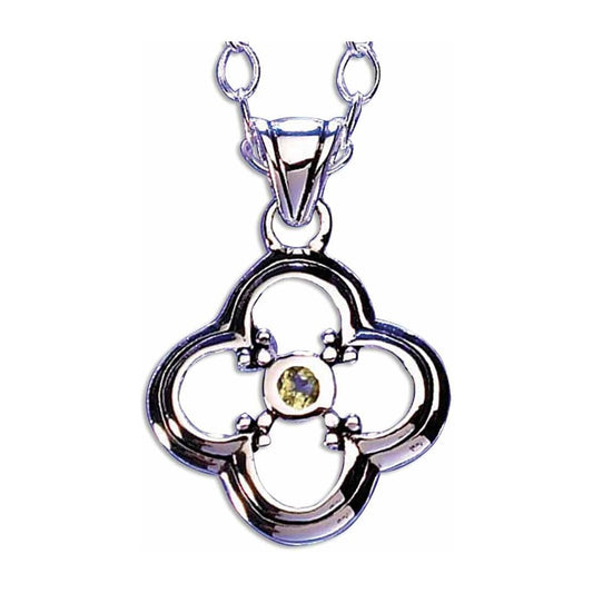 Triforium Cross with Peridot Necklace