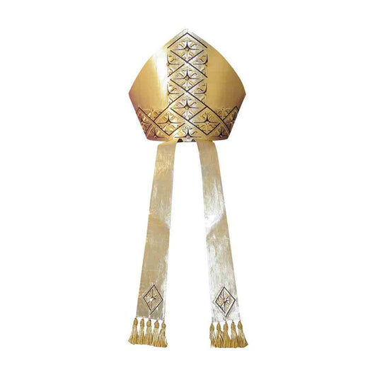 Lurex Gold Embroidered Mitre - PBM24