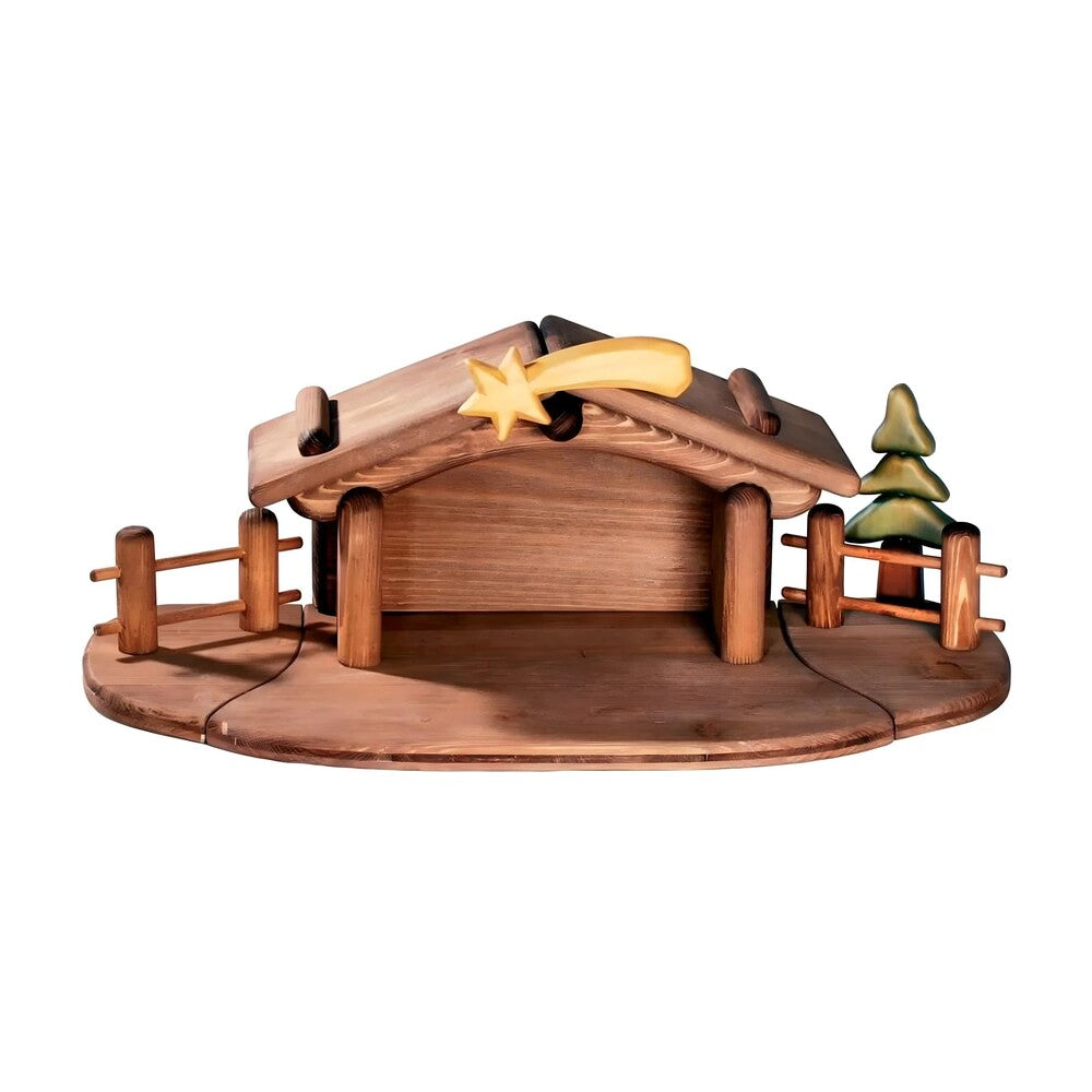 Aurora Nativity Stable - Maple Wood