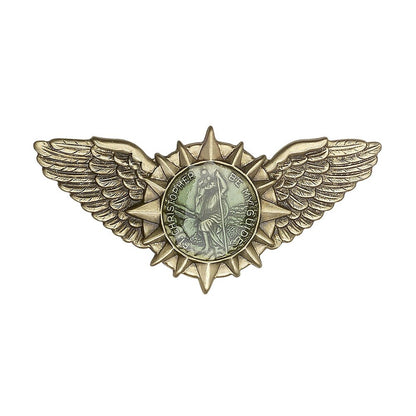 St. Christopher / Wings Visor Clip