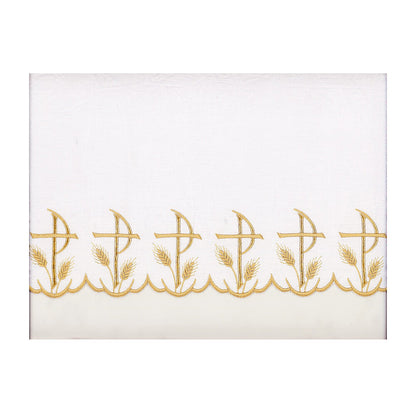 Gold Or White Silk Embroidered Altar Cloth - Design BV6028