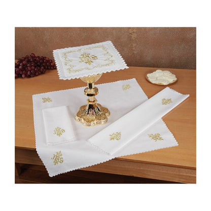 Embroidered IHS Altar Linen Gift Set