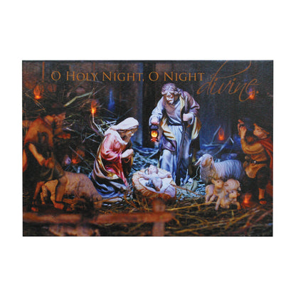 O Holy Night’ LED Lighted Wall Print