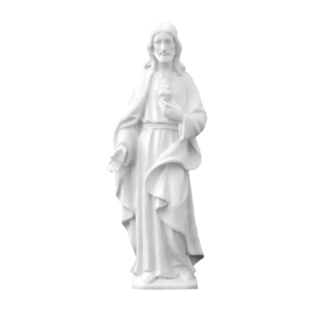 Handcrafted Fiberglass Sacred Heart of Jesus Statue for Devotion