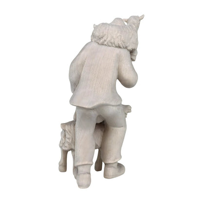 Shepherd with Goat and Kid - Maple Wood