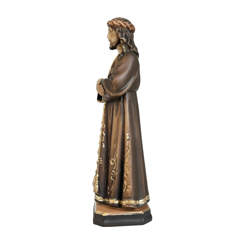 Statue Christ Jesus of Medinaceli Hand Carved in Wood from Val Gardena