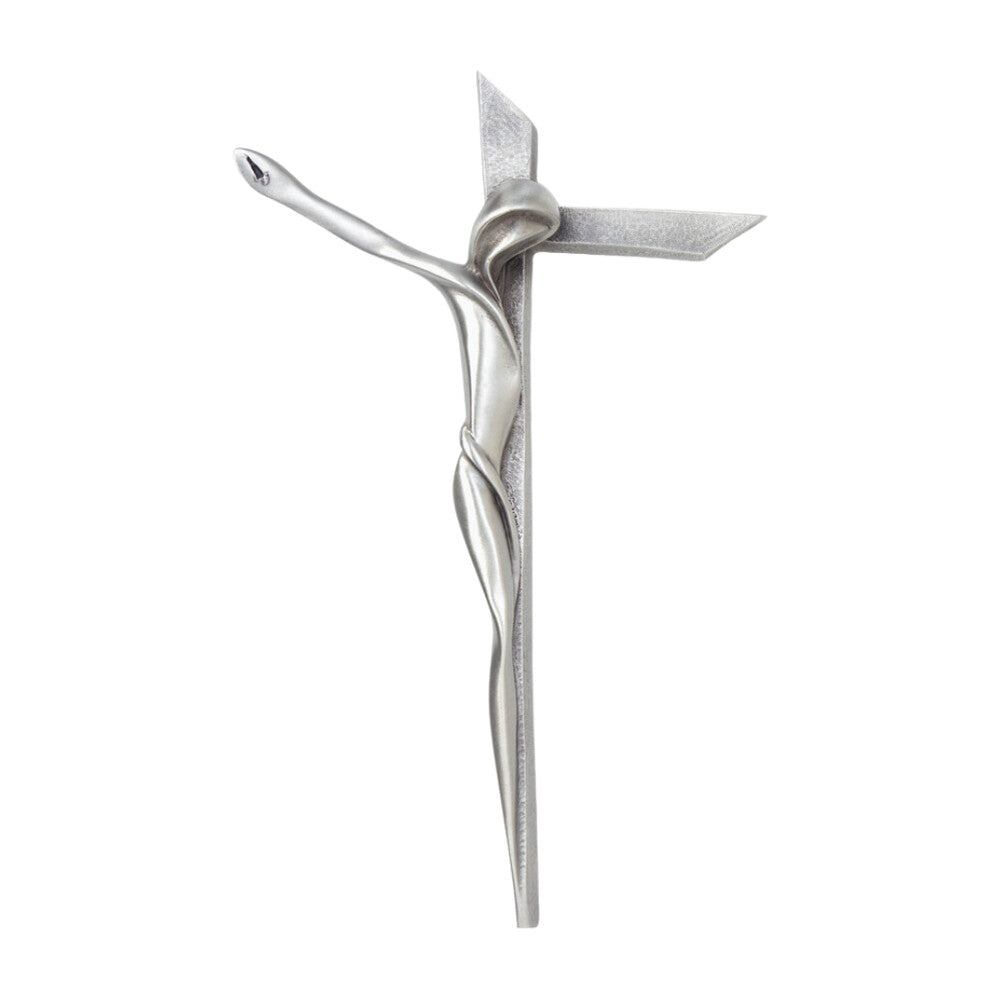 9 1/4in Pewter Crucifix