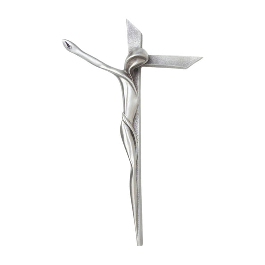9 1/4in Pewter Crucifix