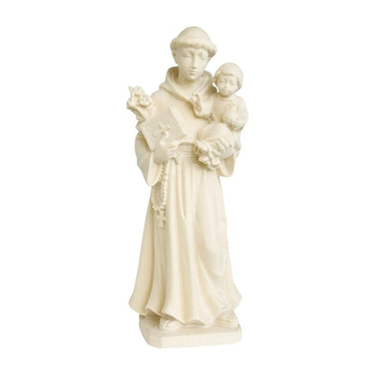 Saint Anthony of Padua and Infant Jesus statue carved in wood