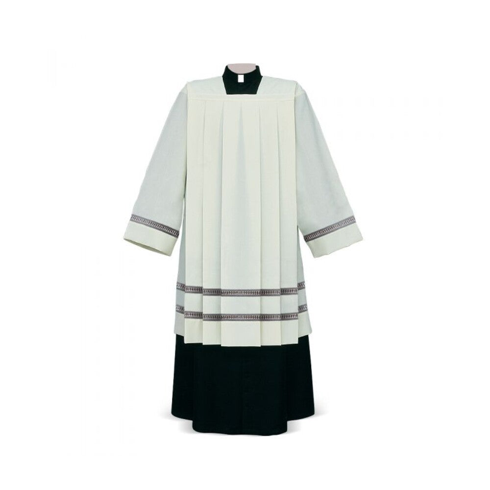 Gigliuccio Ivory Cotta with Double Embroidered Bands
