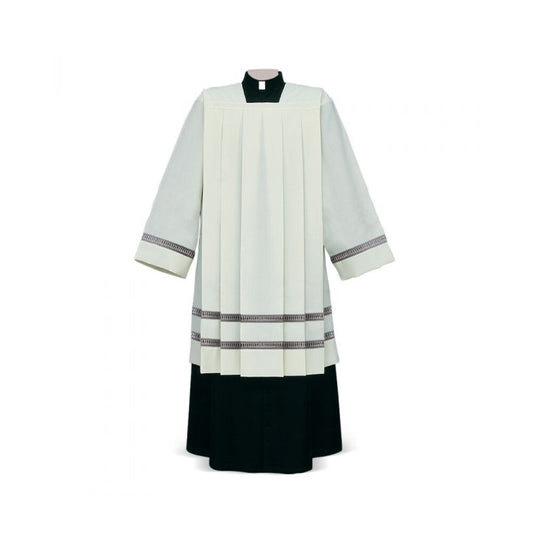 Gigliuccio Ivory Cotta with Double Embroidered Bands