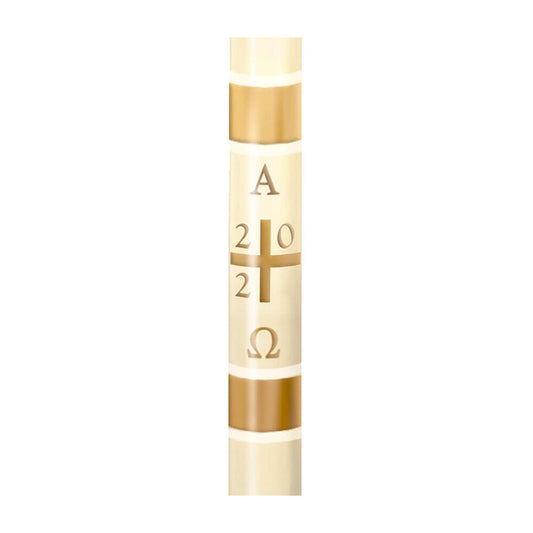 Plain Cross Paschal Candle