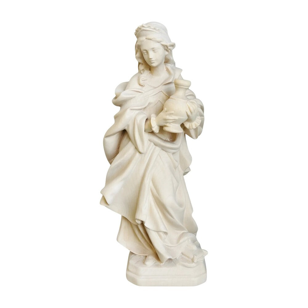 Carved Wooden Statue of Saint Mary Magdalene - Val Gardena Craftsmanship