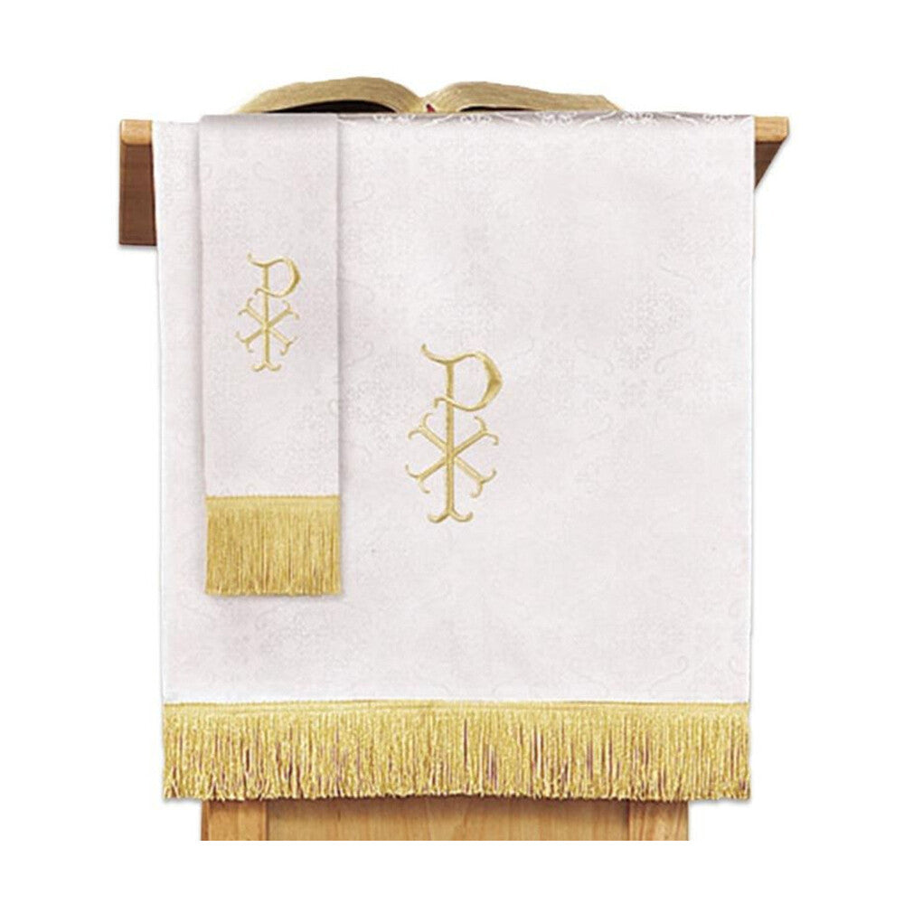 Jacquard Reversible Bookmark with Dove: Red/White