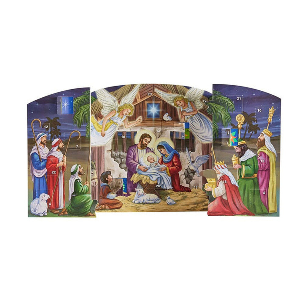 Joyful Nativity Standing Advent Calendar