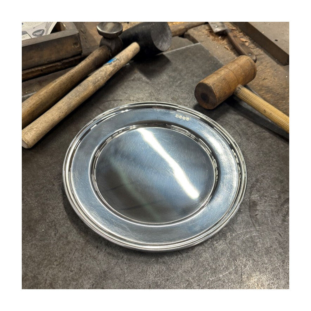 Medium Polished Finish Pewter Plate
