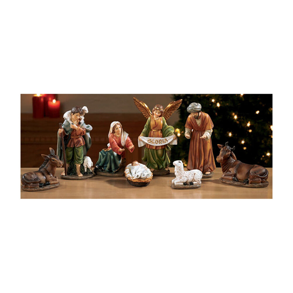 6" Scale 8 Piece Detachable Infant Jesus Nativity Set